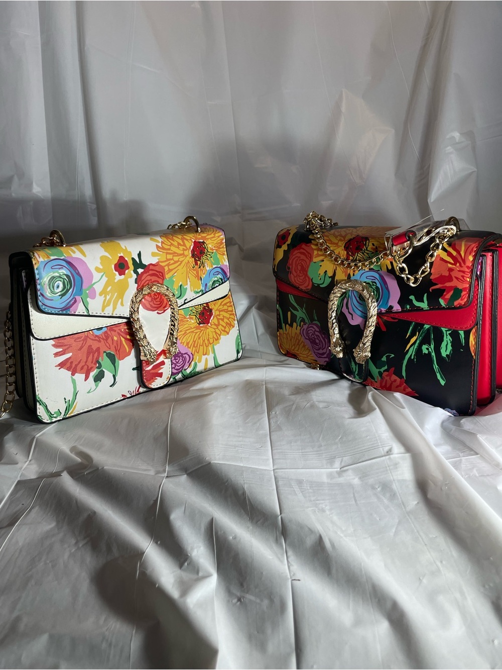 Floral Shoulder Bag in Multicolor